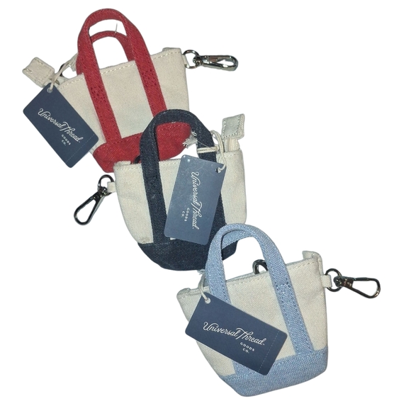 Universal Thread Other - Universal Thread Mini Canvas Tote Keychains